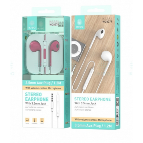 Auriculares Ikrea Estéreo ABS+TPE...