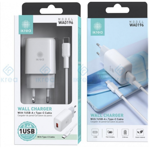 Cargador Ikrea Smart IC 12W con Cable...