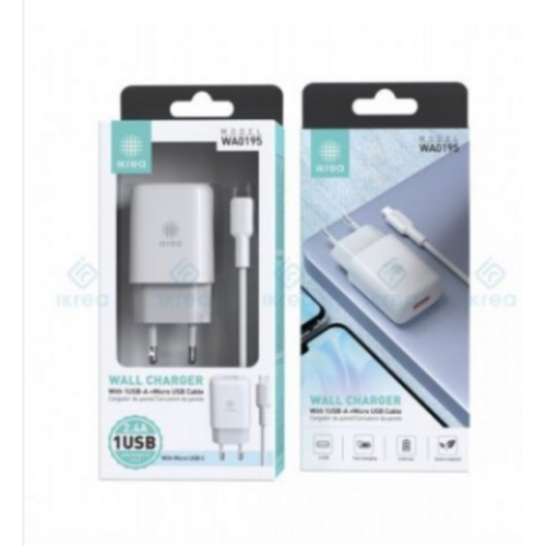 Cargador de Pared Ikrea 12W con Cable...