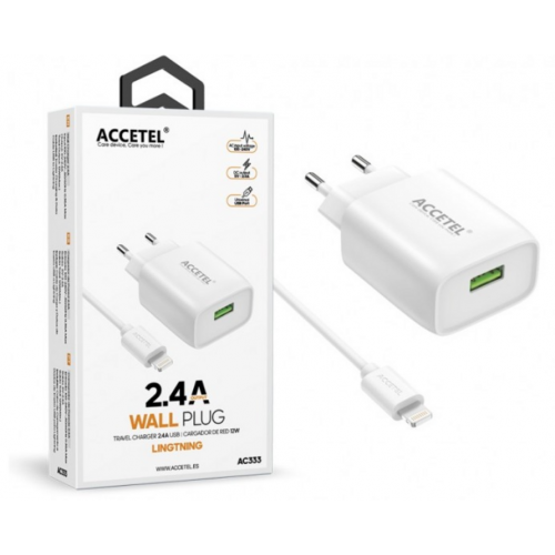 Cargador de Pared Accetel USB 2.4A...