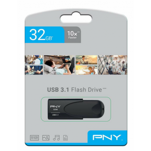 Pendrive PNY 32GB USB 3.1/10X/4K...
