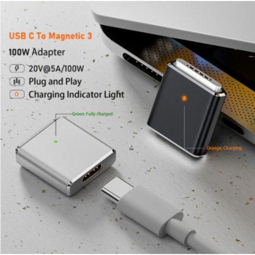 Adaptador USB-C Hembra a MagSafe 3 100W