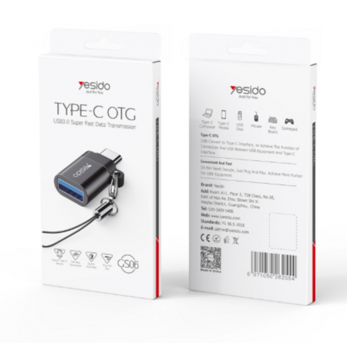 Adaptador Yesido Conector con Llavero...