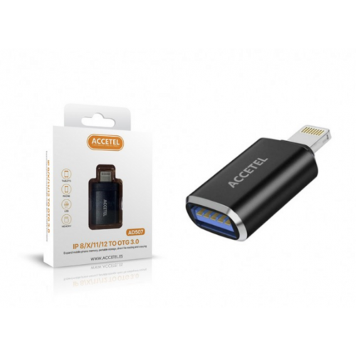 Adaptador Accetel Lightning a OTG USB...