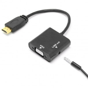 Convertidor HDMI a VGA +...