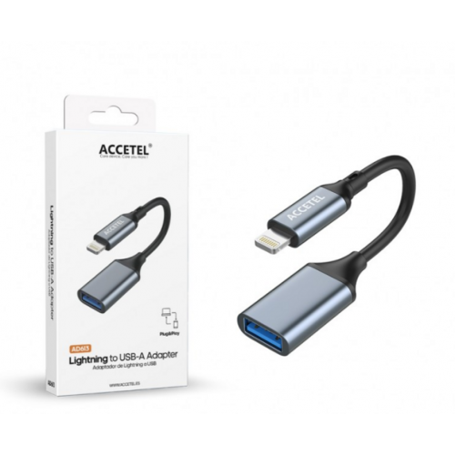 Cable ACCETEL OTG Lightning a USB 3.0...