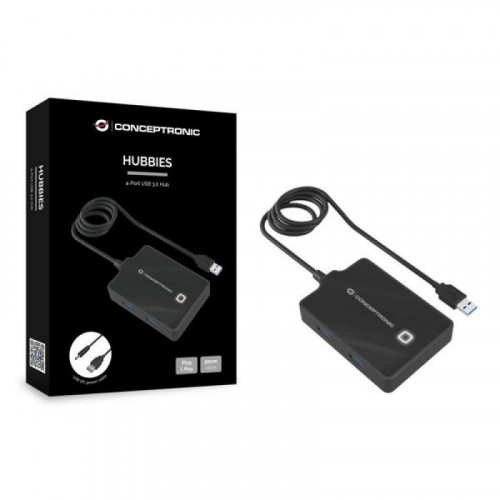 Hub Conceptronic USB 3.0 de 4 Puertos...