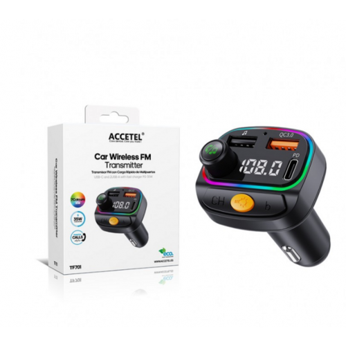 Transmisor Accetel FM Bluetooth para...