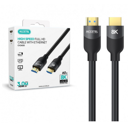 Cable Accetel HDMI-HDMI 1080P PVC 5M...