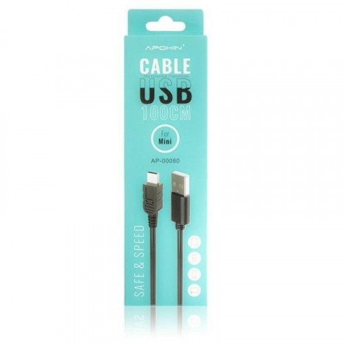 Cable Apokin USB A Mini USB 1 Metro...