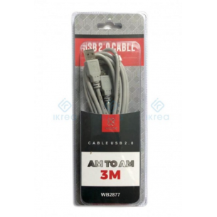 Cable USB WOOX 2.0 Tipo A...