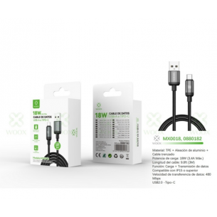 Cable de Datos WOOX USB a...