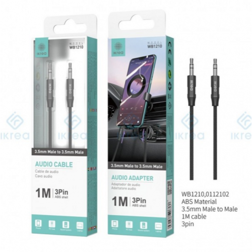 Cable de Audio Ikrea 3.5mm Macho a...
