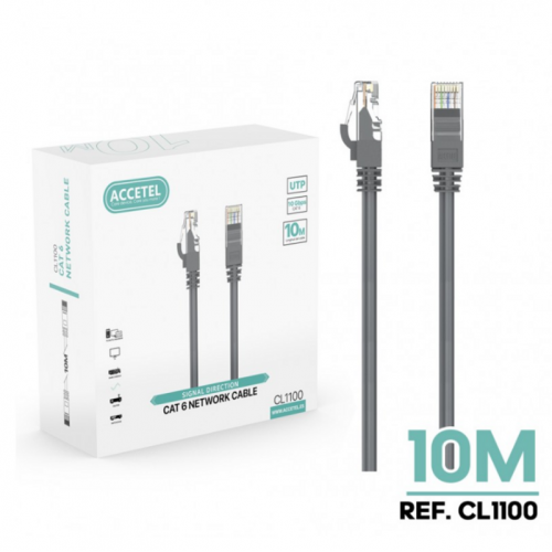 Cable Accetel Internet LAN Cat6 10M...