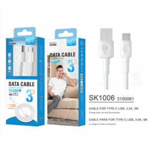 Cable Iser Tipo C 3.0A 3m...