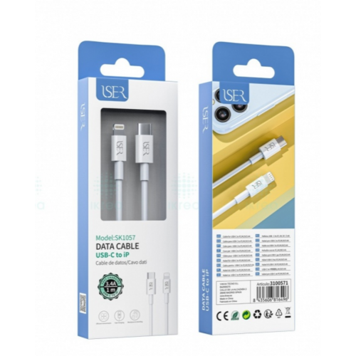 Cable Iser PD Tipo-C a Lightning 1m...