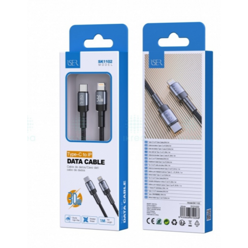 Cable Iser Trenzado Carga Rápida Tipo...