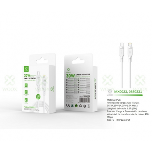 Cable de Datos Woox Type-C a...