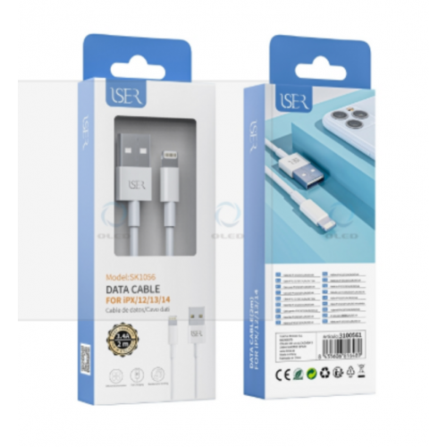Cable de Datos ISER Lightning 2m 3.4A...