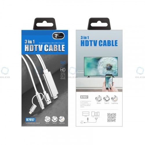 Cable LT Plus MHL 3 en 1 Micro/Tipo...