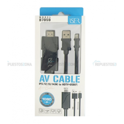 Cable Lightning ISER Digital AV para...