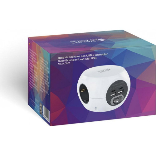 Cargador con 4 Enchufes Integrados...