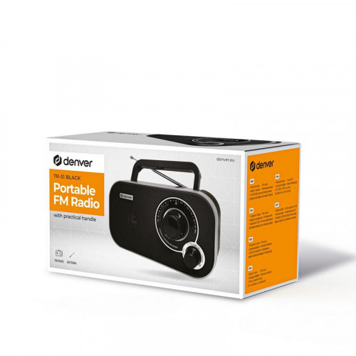 Radio Portátil FM Denver con Pila y...