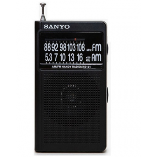 Radio Sanyo con Altavoz Negro KS101N