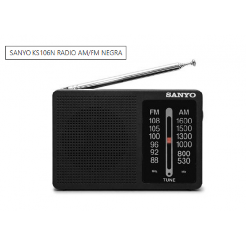 Radio Sanyo Analógica Portátil AM/FM...