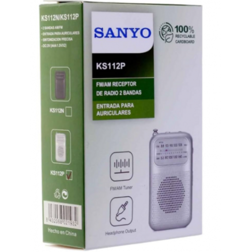 Radio Sanyo Analógica de Bolsillo...