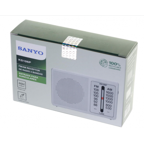 Radio Sanyo Bolsillo AM/FM KS-106P