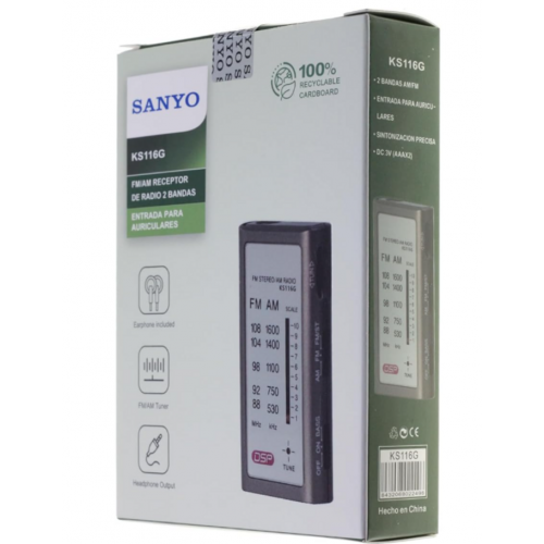 Radio Receptor Sanyo FM/AM...