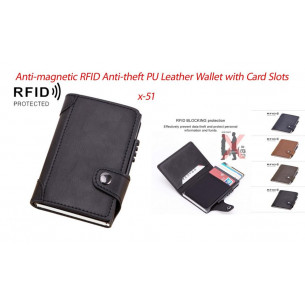 Tarjetero Piel + Aluminio...