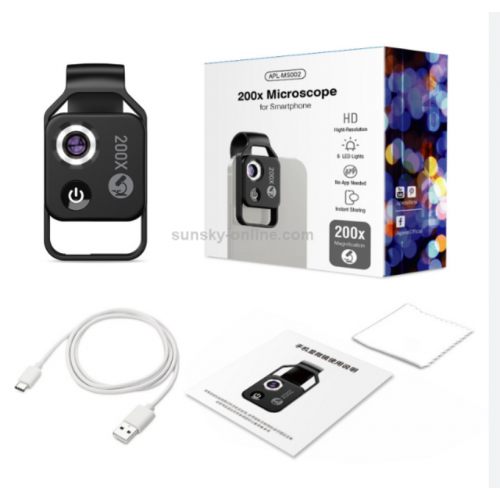 Lente Universal Apexel 200x para...