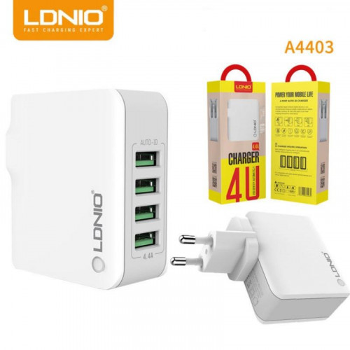 Cargador LDNIO 4 Puertos USB con...