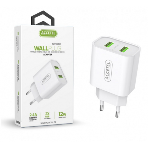 Cargador de Pared Accetel 12W Dual...