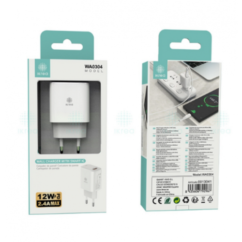 Cargador de Pared Ikrea con Smart IC...