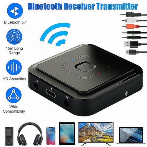 Adaptador Bluetooth 3 en 1 Transmisor...
