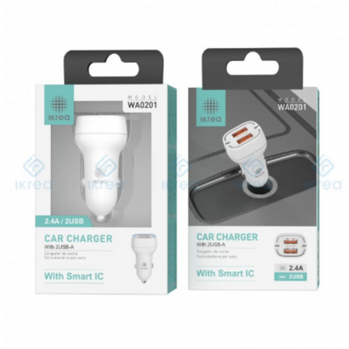 Cargador Ikrea para Coche 2 Puertos...
