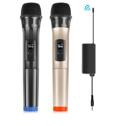 Micrófono Dual Inalámbrico UHF Puluz...
