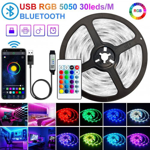 Tira de LED RGB M2 TEC 5M USB con...