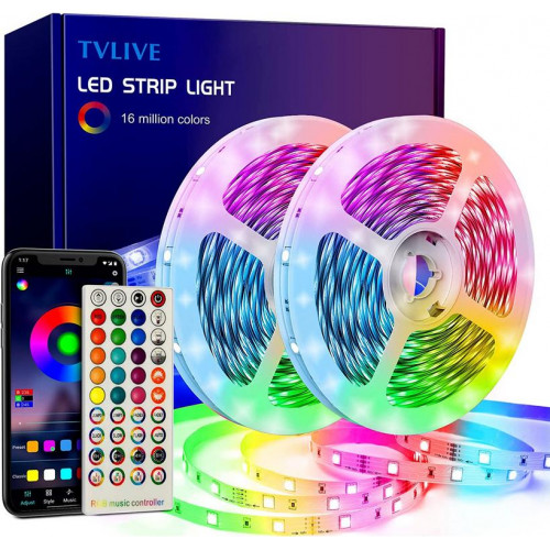 Tira LED Color KSIX 5M RGB + Mando +...