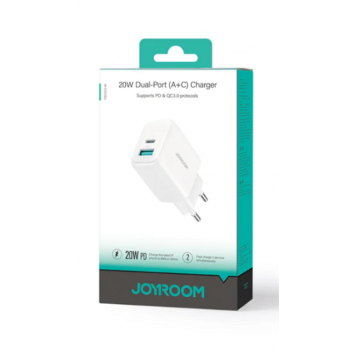 Cargador Joyroom 20W Doble Puerto A+C...