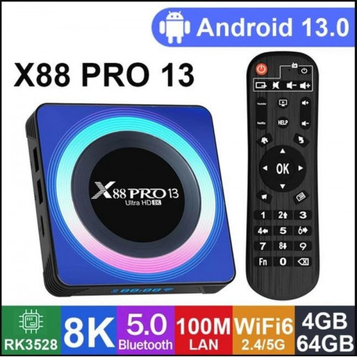 Android TV Box 4GB RAM/64GB...