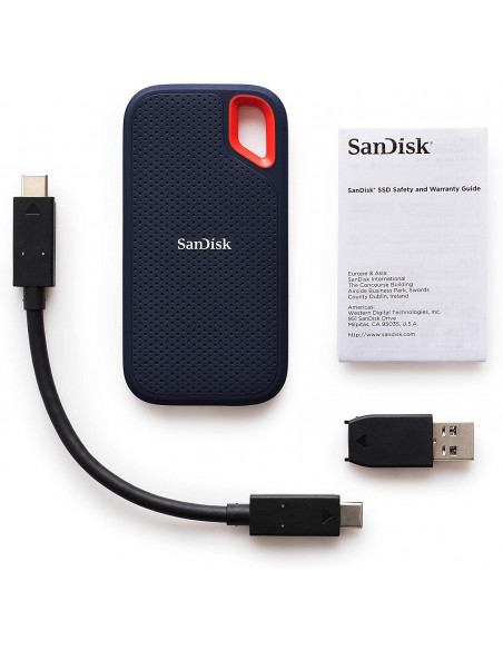 SanDisk Extreme SSD portátil 1TB 550MB/s Velocidad de Lectura