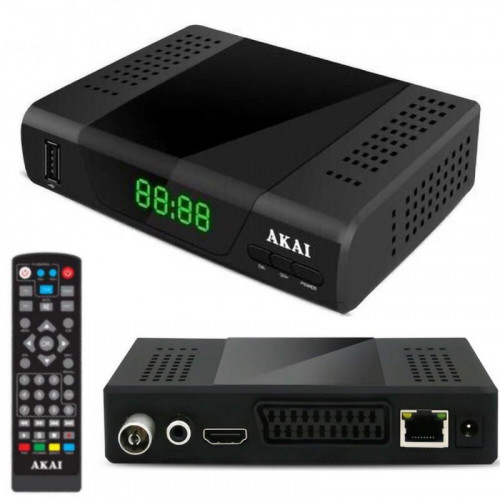 Receptor TDT y Satélite HD AKAI...
