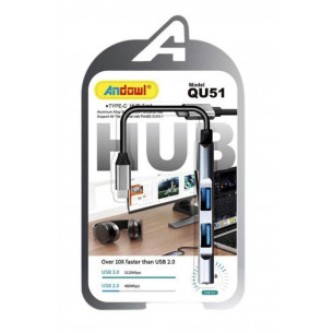 Hub USB-C ANDOWL QU51 con 3...