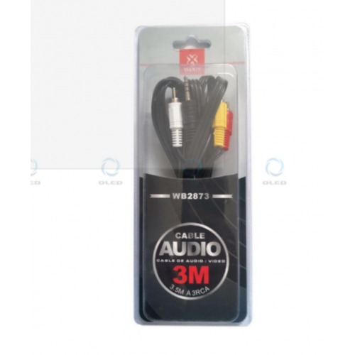 Cable de Audio Video Woox 3.5mm a...