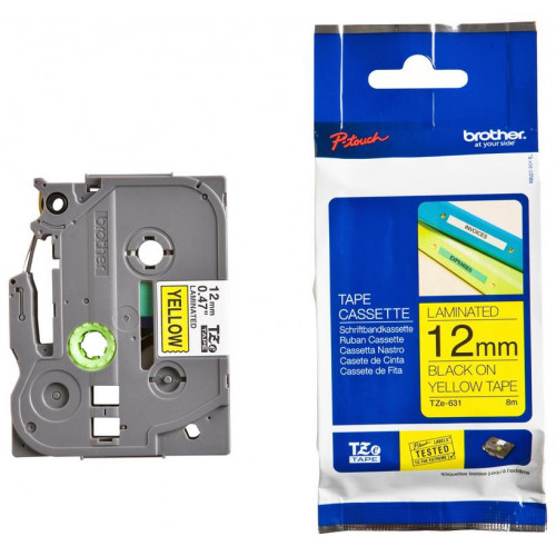 Cinta Brother P-Touch Laminada Negro...