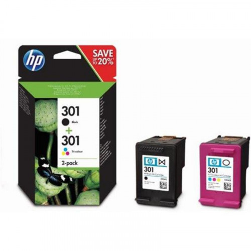 Pack de Tinta Original HP 301 Negro +...